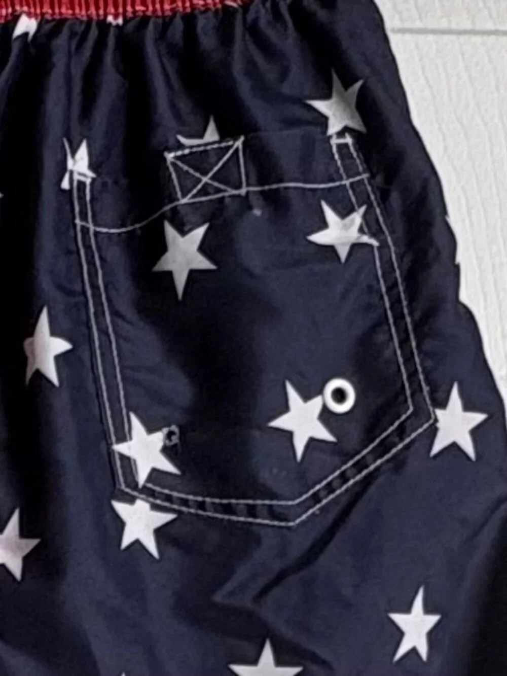 Kute'n'Koo Boys American Flag Swim Trunks Shorts Size 14-16